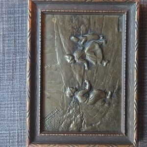 Vintage Copper Relief Wall Art Made In France